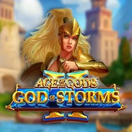 Official Slots logo: Age Of The Gods: God Of Storms 2 by Playtech at Spinit Casino