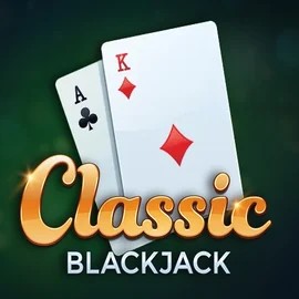 Classic Blackjack slot logo by Red Tiger Gaming at Spinit Casino