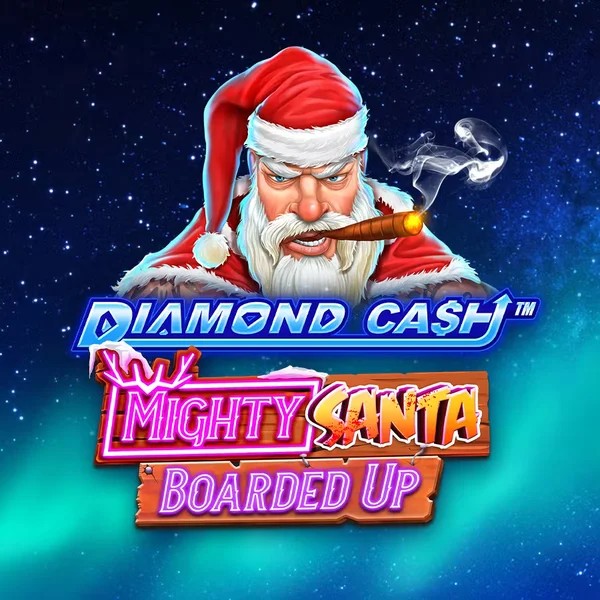 Enjoy Diamond Cash Mighty Santa Boarded Up by Greentube – logo hosted on spinit-casinos.es