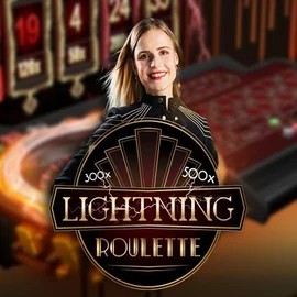 Lightning Roulette online game logo by Evolution on spinit-casinos.es