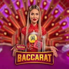 Mega Baccarat logo by Pragmatic Play at Spinit Casino