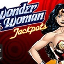 Wonder Woman Jackpots logo by Amaya at Spinit Casino